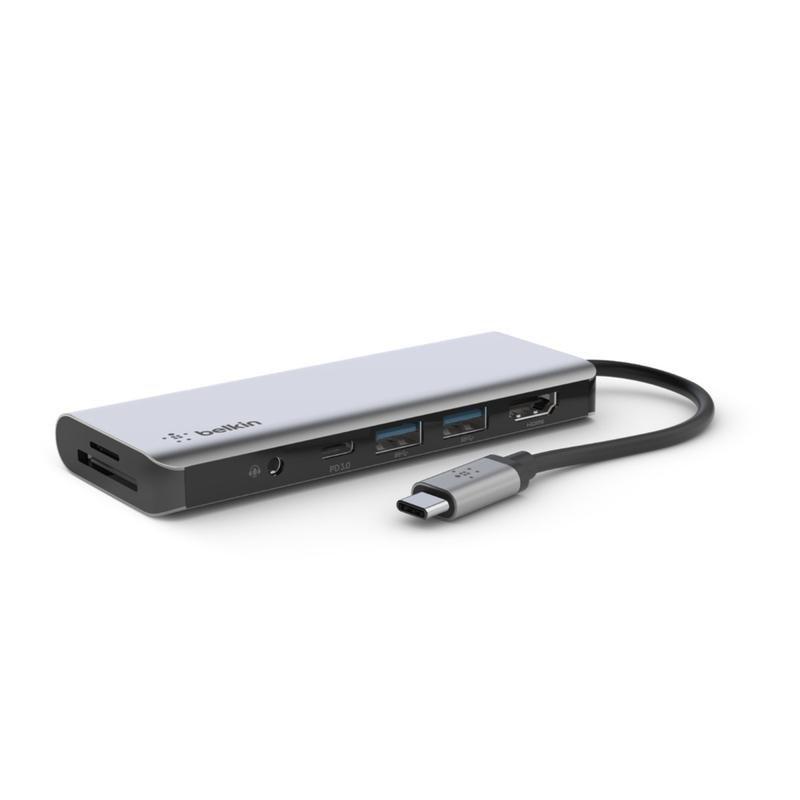 Belkin Connect USB-C 7-in-1 MultiPort Hub Adapter, , large image number 0