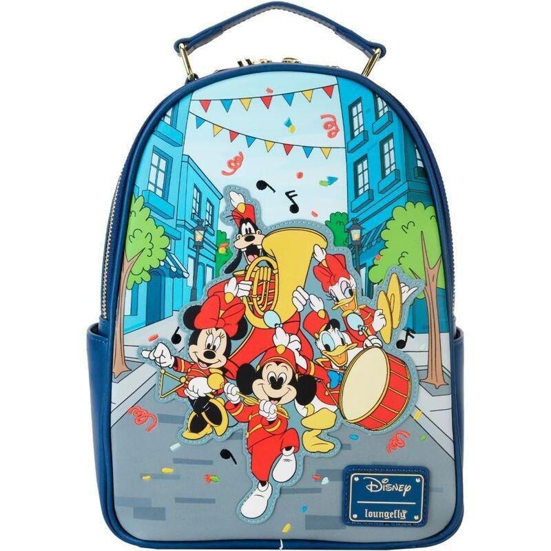 Loungefly! Leather Disney Mickey Marching Band Mini Backpack, , large image number 0