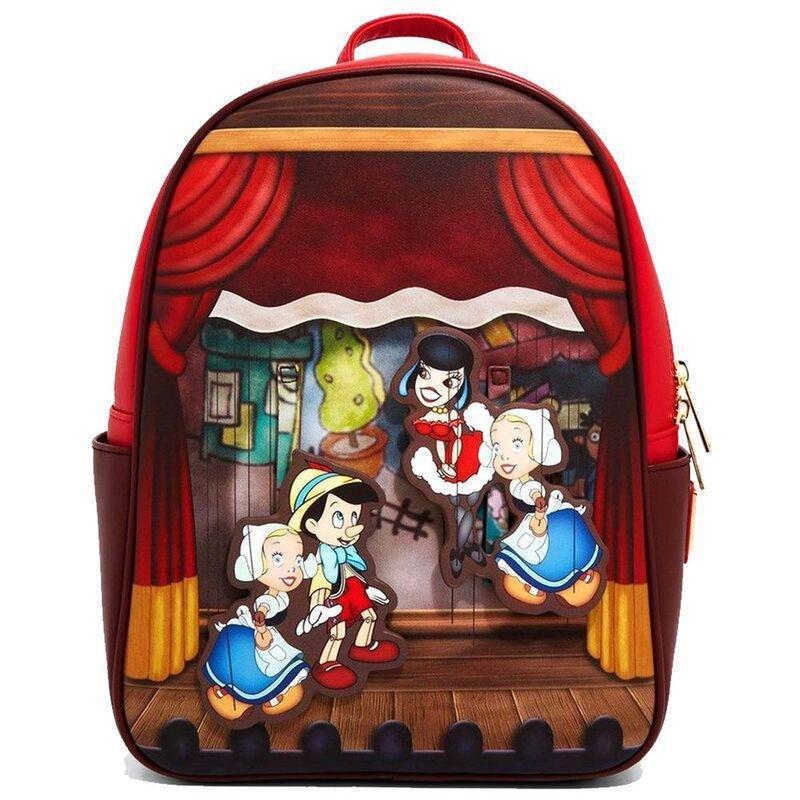 Loungefly! Leather Disney Pinocchio Stage Moving Mini Backpack, , large image number 0