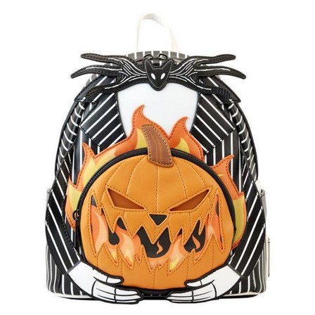 LOUNGEFLY - Loungefly! Leather Disney The Nightmare Before Christmas Jack Pumpkin Head Mini Backpack