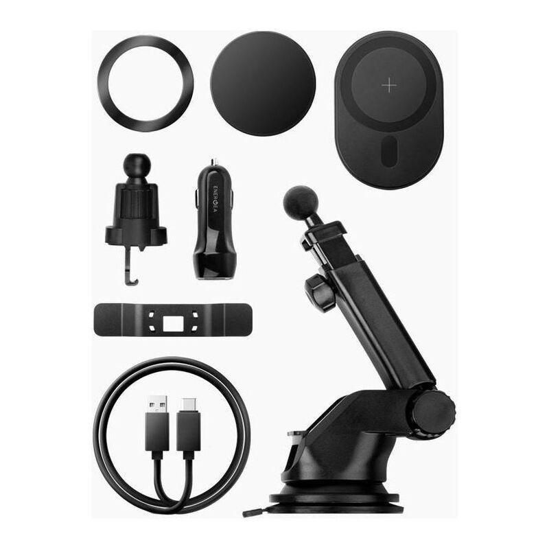 Energea Magdisc Drive Magnetic Wireless Car Charger Gunmetal, , large image number 1