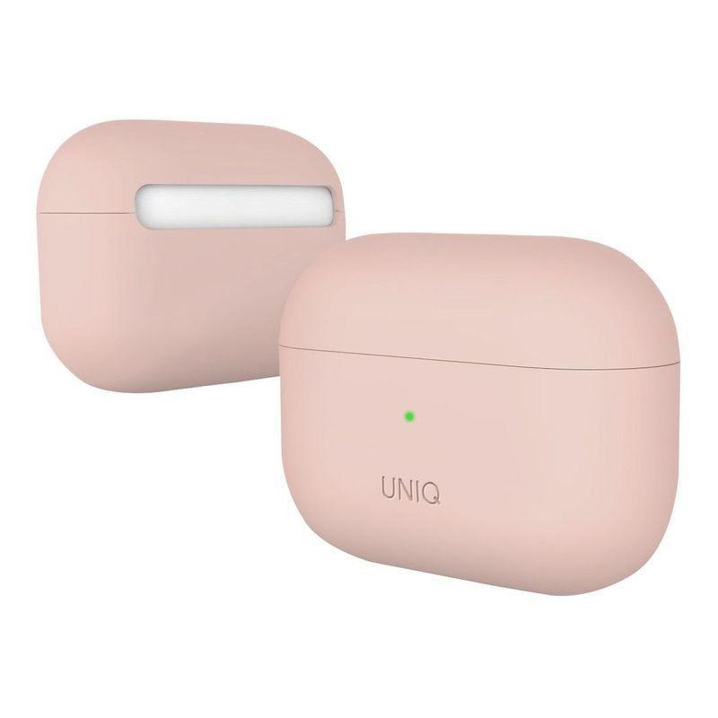 UNIQ - Uniq Lino Hybrid Liquid Silicon Case Blush Pink for Apple AirPods Pro