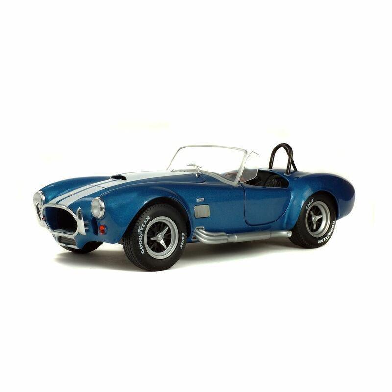 Solido AC Cobra 427 MK2 1965 1.18 Metallic Blue With White Stripes Diecast Model Car, , large image number 0