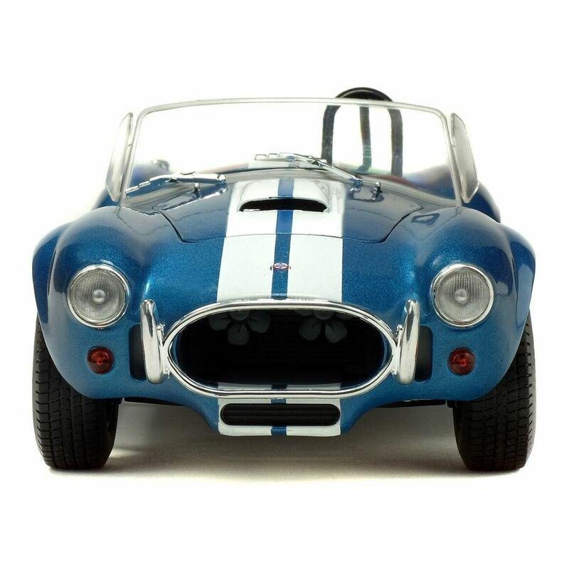 Solido AC Cobra 427 MK2 1965 1.18 Metallic Blue With White Stripes Diecast Model Car, , large image number 6