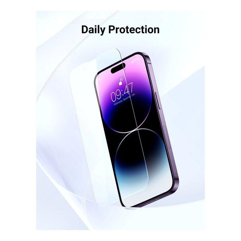 UGreen Full Coverage HD Screen Protector with Installation Frame for iPhone 14 Pro (Pack of 2), , large image number 5