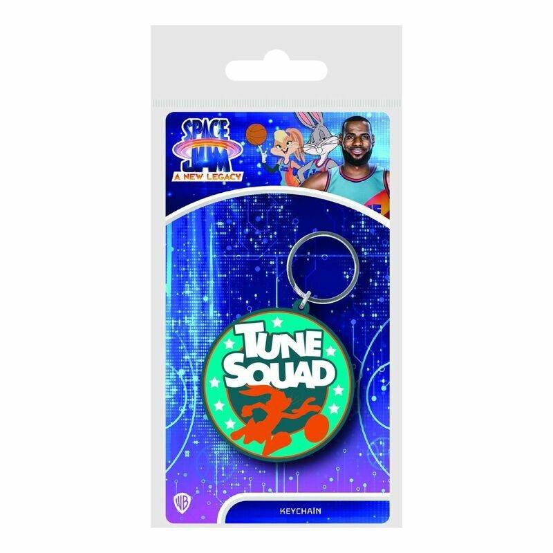 Warner Bros Space Jam 2 Toon Squad Emblem Rubber Keychain, , medium