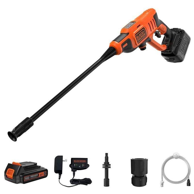 Black & Decker 18V Pressure Cleaner with 2Ah Battery & 1A Charger, , large image number 0