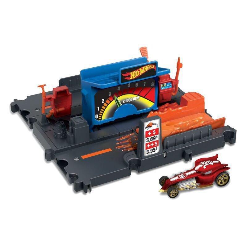 Hot Wheels City Fuel Station Shift Trackset HKX45, , large image number 0