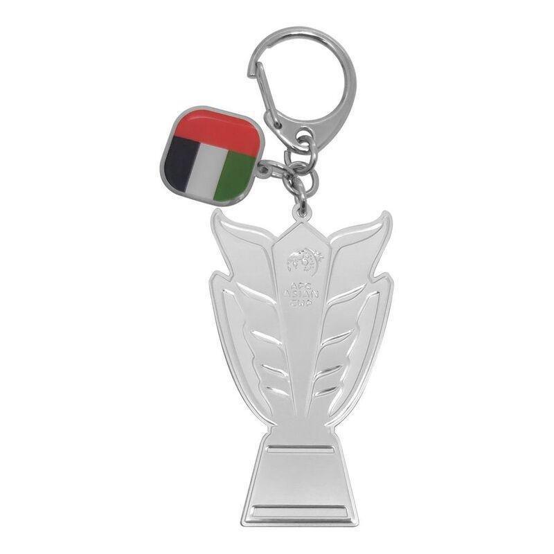 AFC Asian Cup 2023 2D Trophy Keychain with Country Flag - UAE, , large image number 0