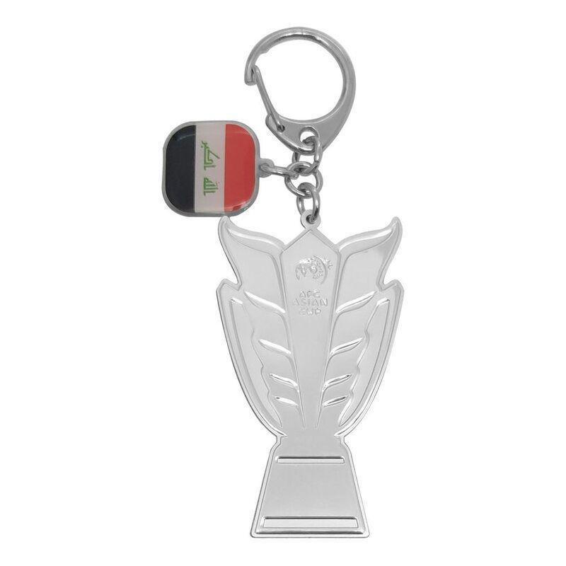 AFC Asian Cup 2023 2D Trophy Keychain with Country Flag - Iraq, , medium