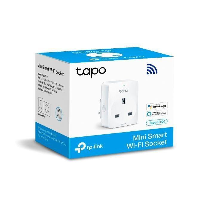 TP-LINK - TP-Link Tapo-Mini Smart Wi-Fi Socket Tapo-P100 (Pack of 4)
