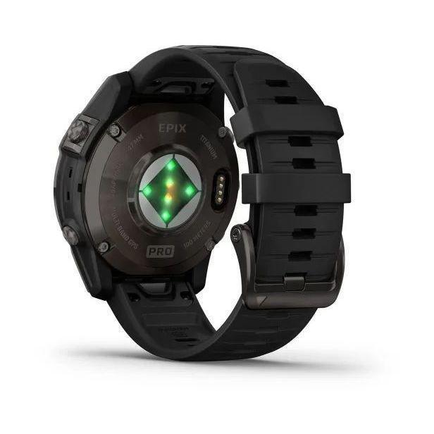 Garmin epix Pro (Gen 2) - Sapphire Edition Smartwatch - Carbon Grey DLC Titanium with Black Band (47mm), , large image number 2