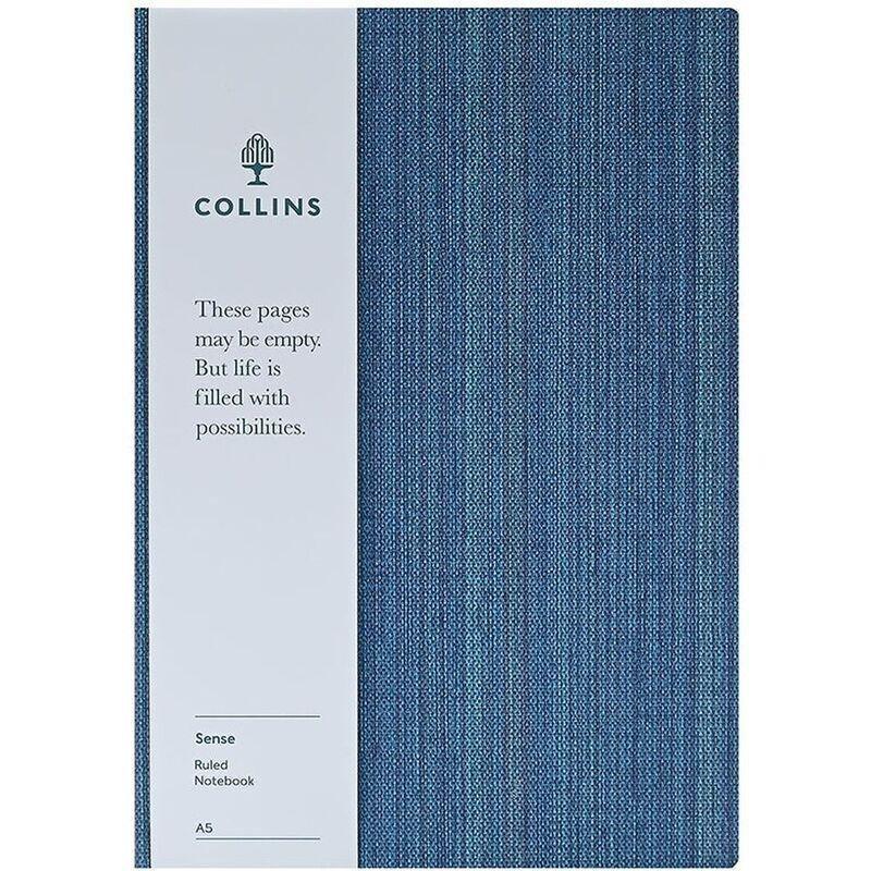 Collins A5 Sense Ruled Notebook - Black, , large image number 0
