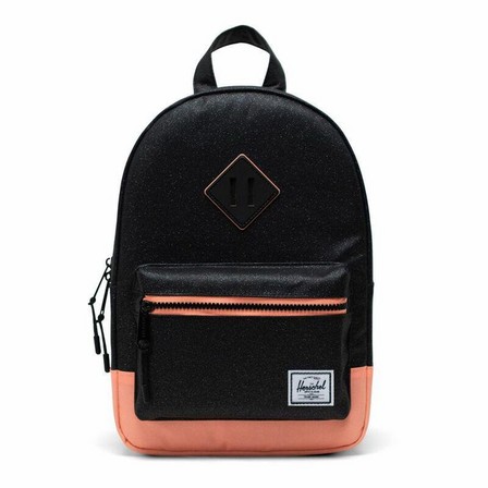 HERSCHEL SUPPLY CO. - Herschel Heritage Kids Backpack Black Sparkle/Neon Peach