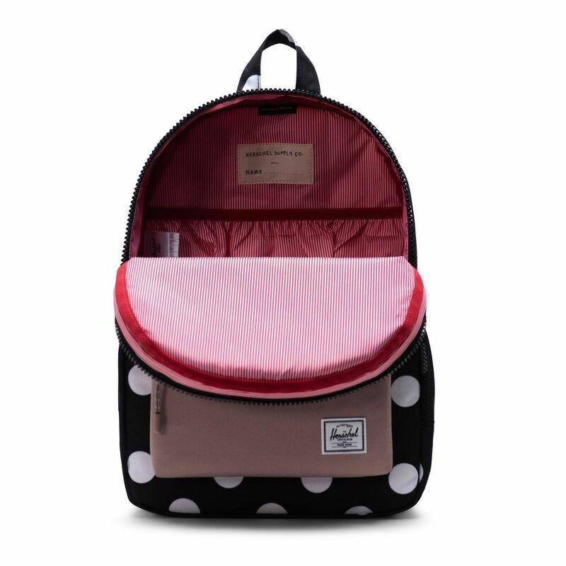 Herschel Heritage Youth Backpack Polka Dot Black And White/Ash Rose, , large image number 1