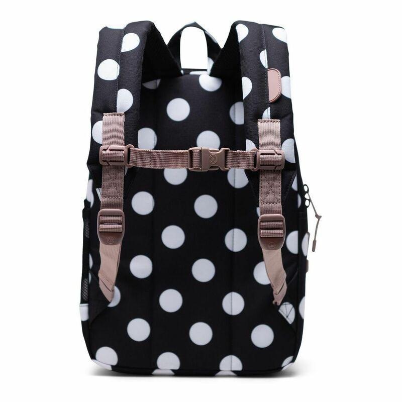 Herschel Heritage Youth Backpack Polka Dot Black And White/Ash Rose, , large image number 3