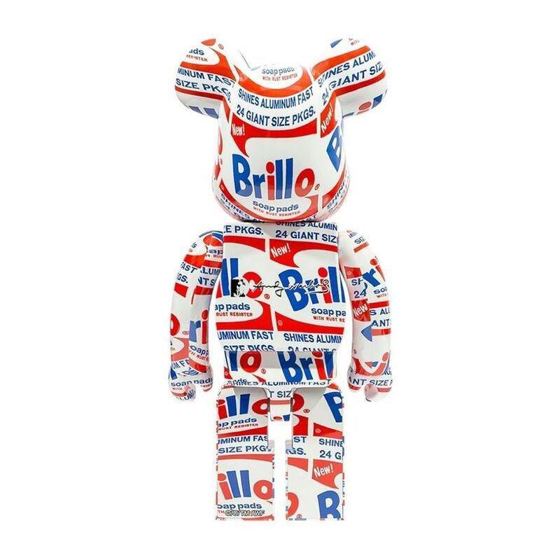 Bearbrick Andy Warhol X Brillo 1000&#37; Figure (70 cm), , large image number 1