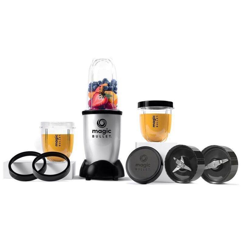Nutribullet Magic Bullet High-Speed Blender/Mixer System 400W Silver (Set of 11), , large image number 0