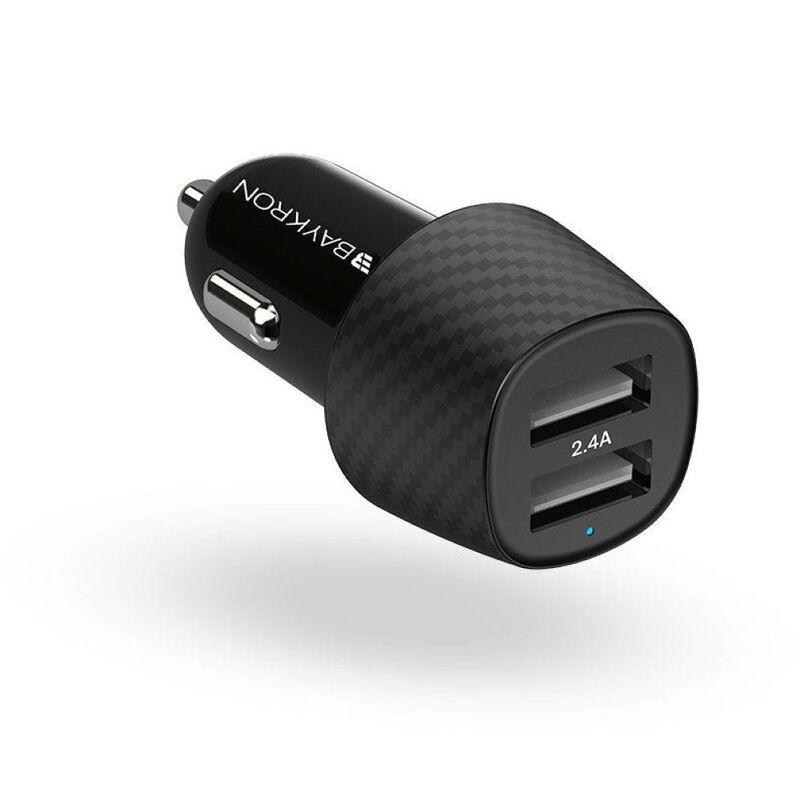 Baykron 2.4A Car Charger With Dual USB Ports, , medium