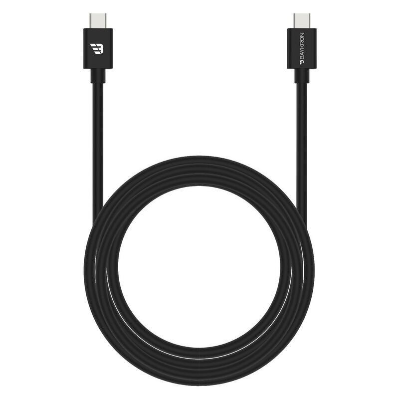 Baykron USB Type-C To USB Type-C Cable 1.2m Black, , medium