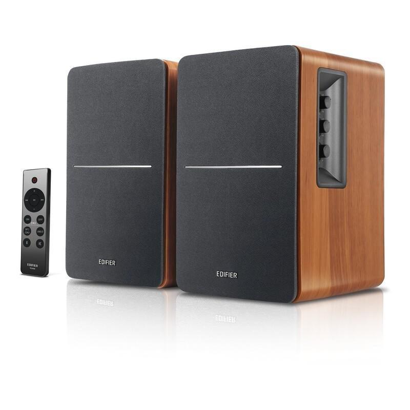 Edifier R1280D Brown Powerful Bookshelf Speakers, , large image number 0