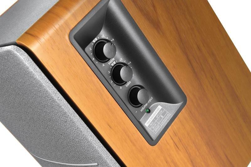 EDIFIER - Edifier R1280D Brown Powerful Bookshelf Speakers