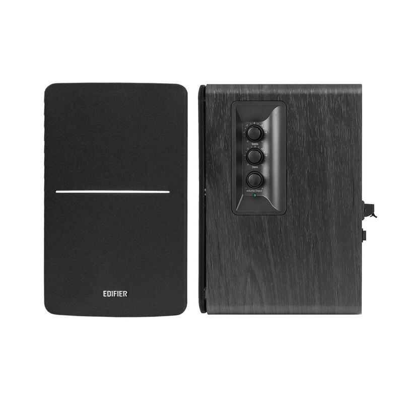 Edifier R1280D Black Powerful Bookshelf Speakers, , large image number 1