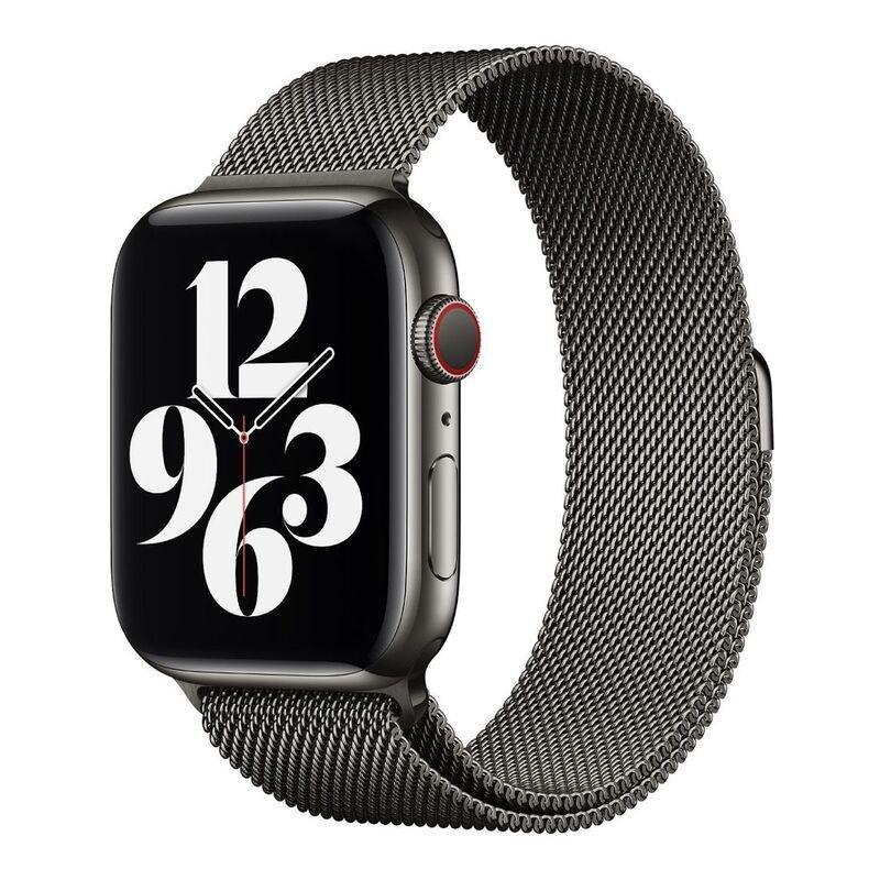 HYPHEN Raleigh Stainless Steel Apple Watch Strap 42-44mm Black (Compatible with Apple Watch 42/44/45mm), , large image number 1