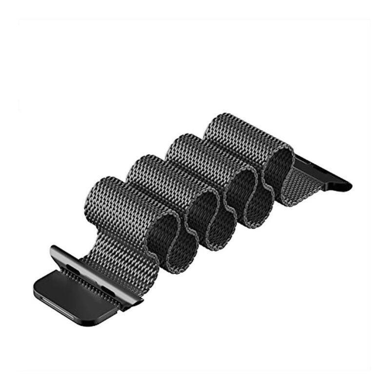 HYPHEN Raleigh Stainless Steel Apple Watch Strap 42-44mm Black (Compatible with Apple Watch 42/44/45mm), , large image number 2
