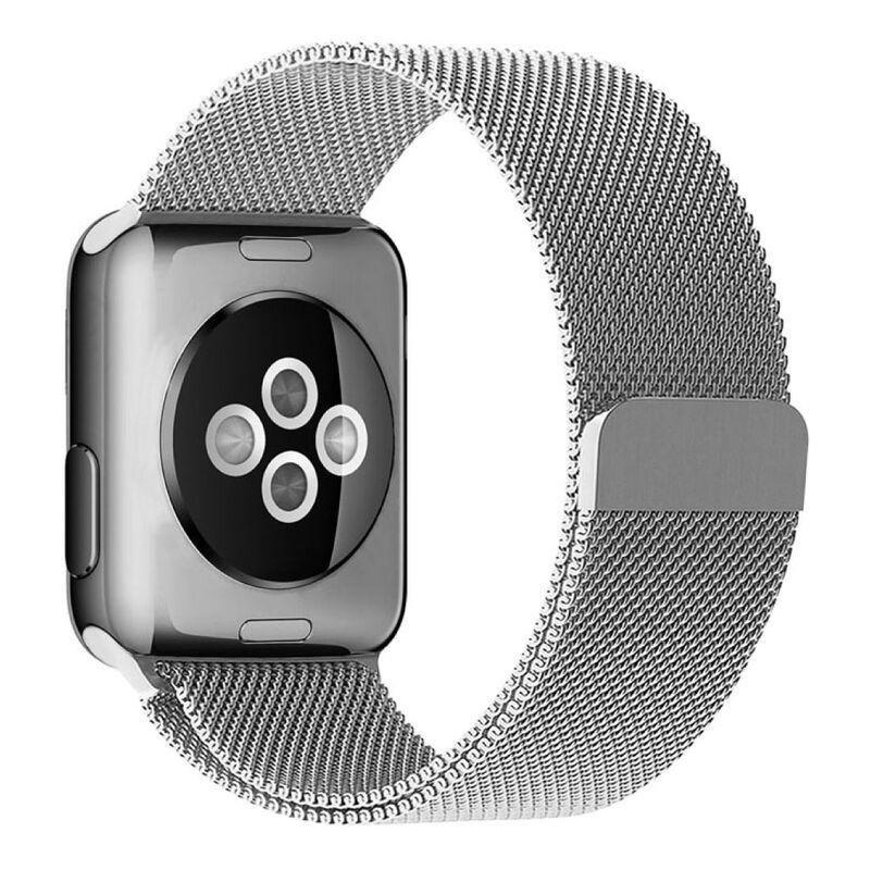 HYPHEN Raleigh Stainless Steel Apple Watch Strap 42-44mm Silver (Compatible with Apple Watch 42/44/45mm), , large image number 2