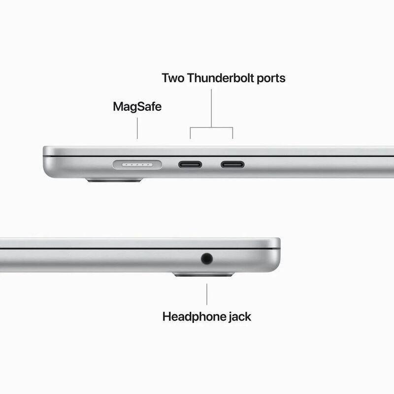Apple MacBook Air 15-inch Apple M2 chip 8-core CPU/10-core GPU/256GB - Silver (English), , large image number 2