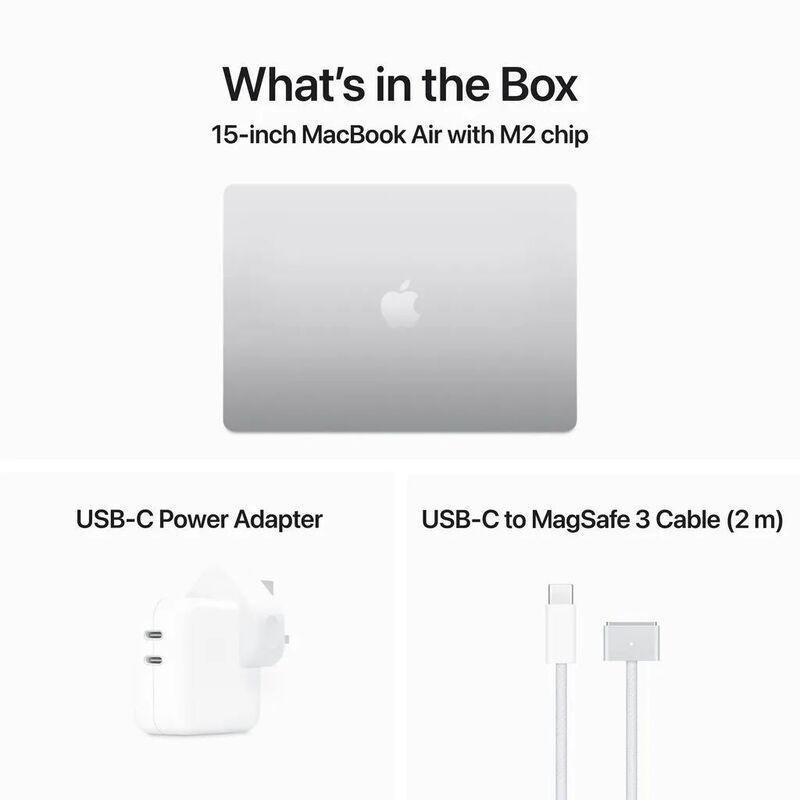 Apple MacBook Air 15-inch Apple M2 chip 8-core CPU/10-core GPU/256GB - Silver (English), , large image number 4