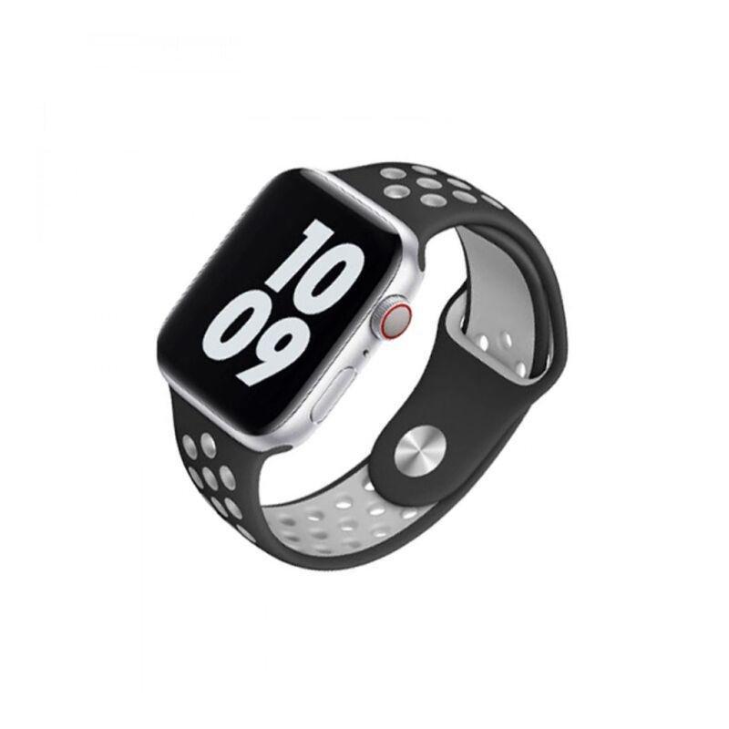 HYPHEN Reno Silicone Sports Apple Watch Band 38-40mm Black (Compatible with Apple Watch 38/40/41mm), , large image number 1