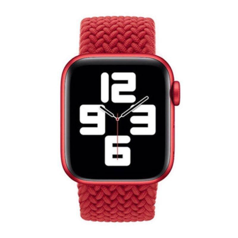 HYPHEN Oxnard Braided Apple Watch Band 42-44mm Large Red (Compatible with Apple Watch 42/44/45mm), , large image number 1