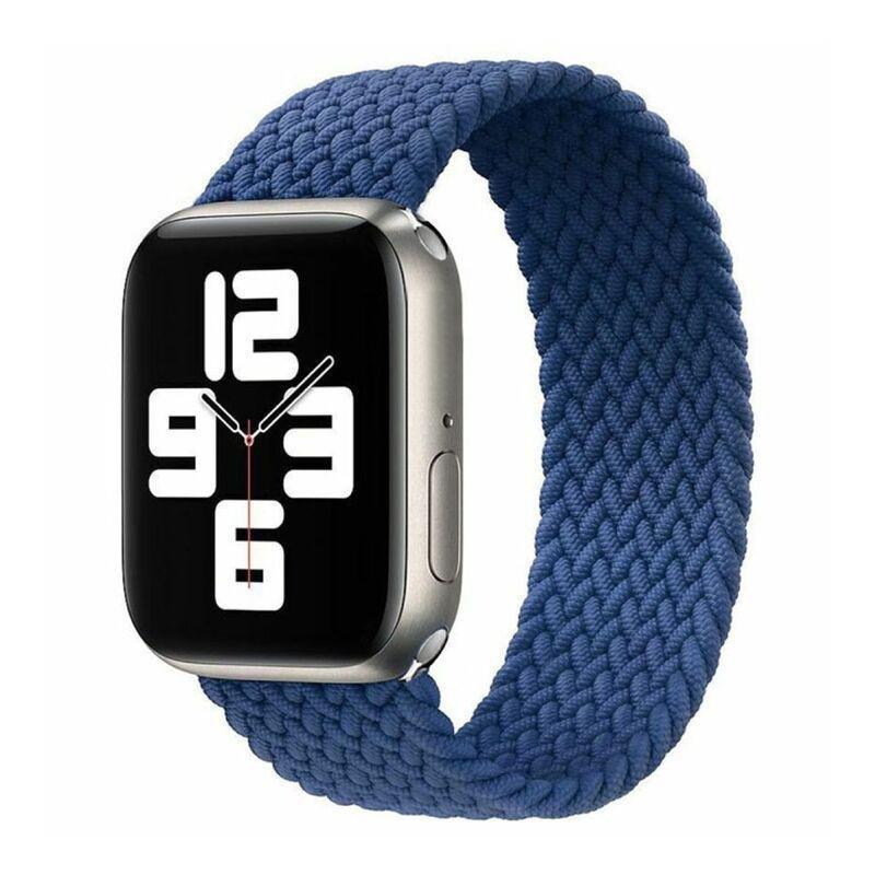 HYPHEN Oxnard Braided Apple Watch Band 42-44mm Large Blue (Compatible with Apple Watch 42/44/45mm), , large image number 1