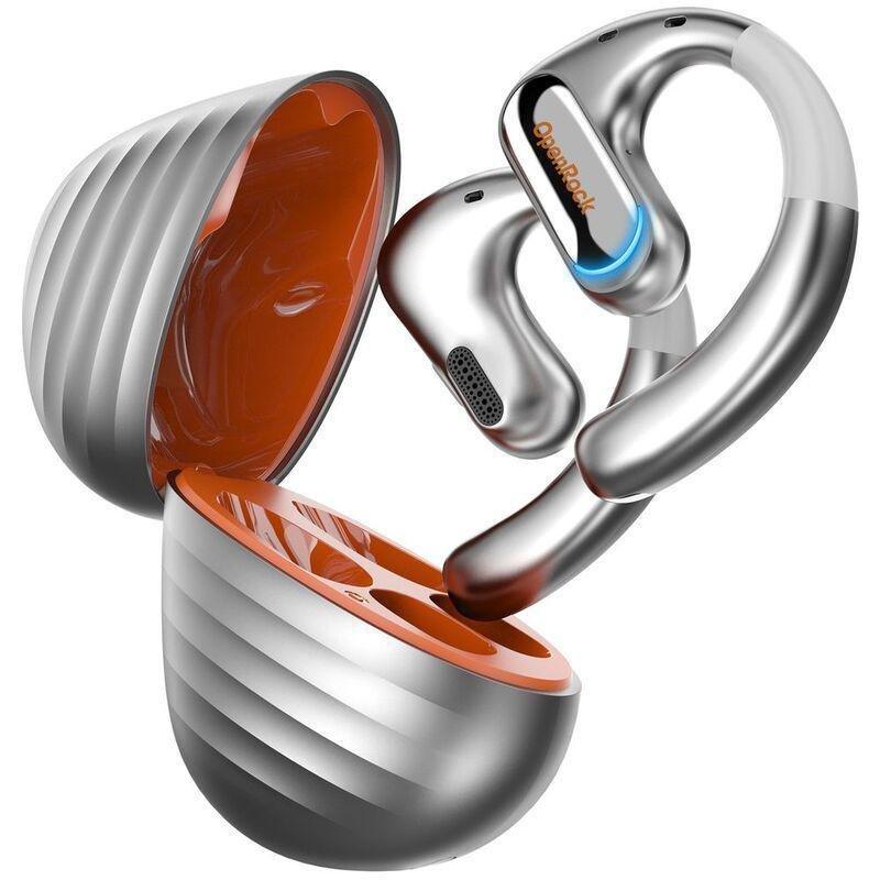 OpenRock Pro Open-Ear Air Conduction Sport Earbuds - Silver, , large image number 0