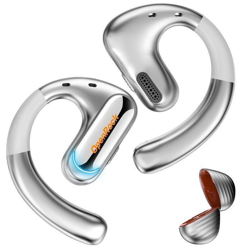 OpenRock Pro Open-Ear Air Conduction Sport Earbuds - Silver, , large image number 2