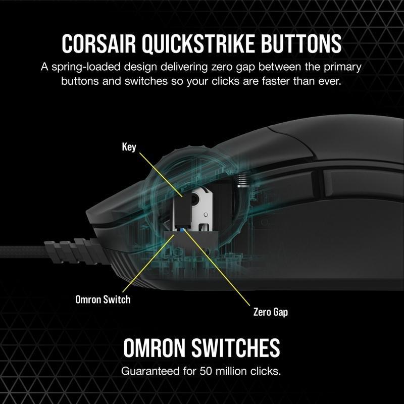 Corsair Sabre RGB Pro Champion Series Ultra-Light Fps/Moba Gaming Mouse, , large image number 8
