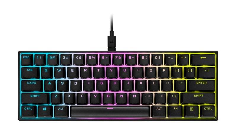 Corsair K65 RGB MINI Mechanical Gaming Keyboard - CHERRY MX SPEED Black (US English), , large image number 0
