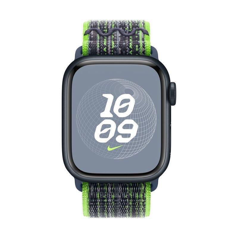 Apple Watch 45mm Bright Green/Blue Nike Sport Loop, , large image number 0