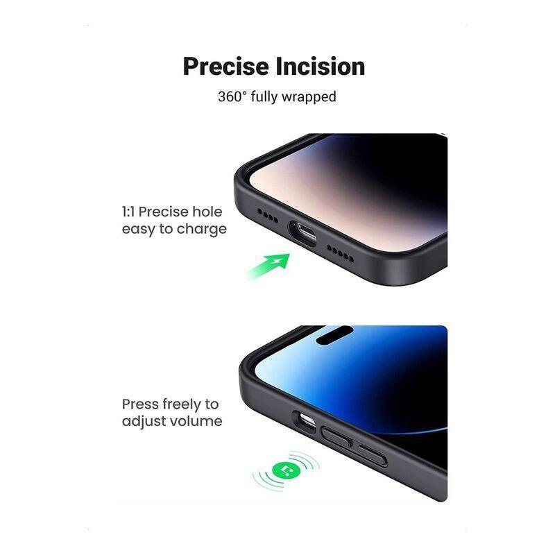 UGreen Silky Silicone Protective Case for iPhone 14 Pro Max - Black, , large image number 4