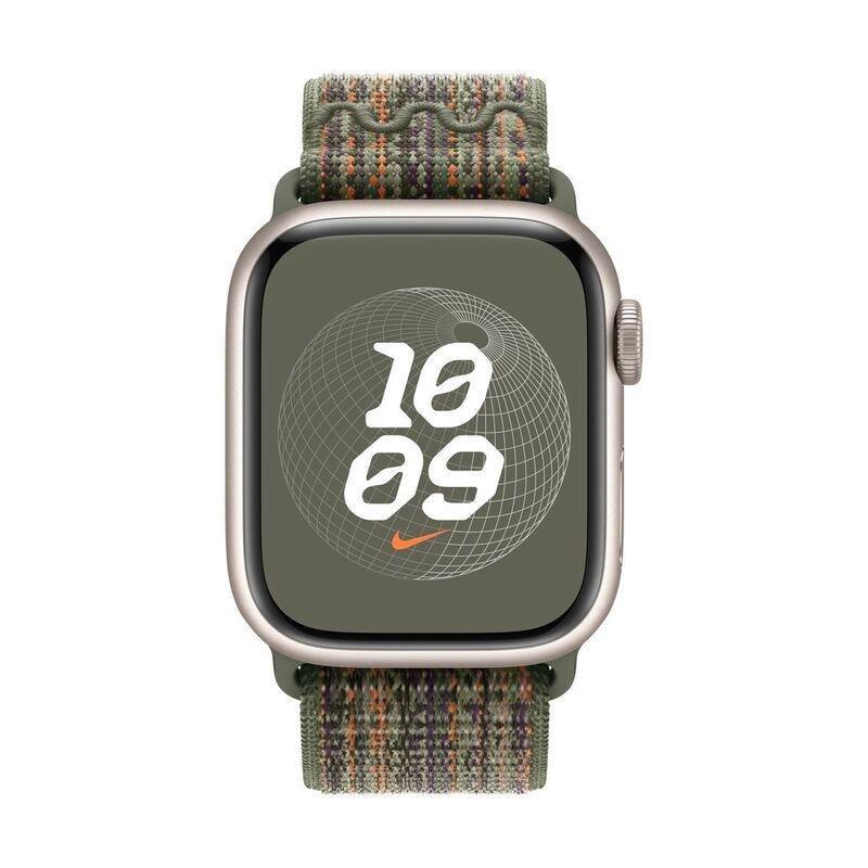 Apple Watch 45mm Sequoia/Orange Nike Sport Loop, , large image number 2