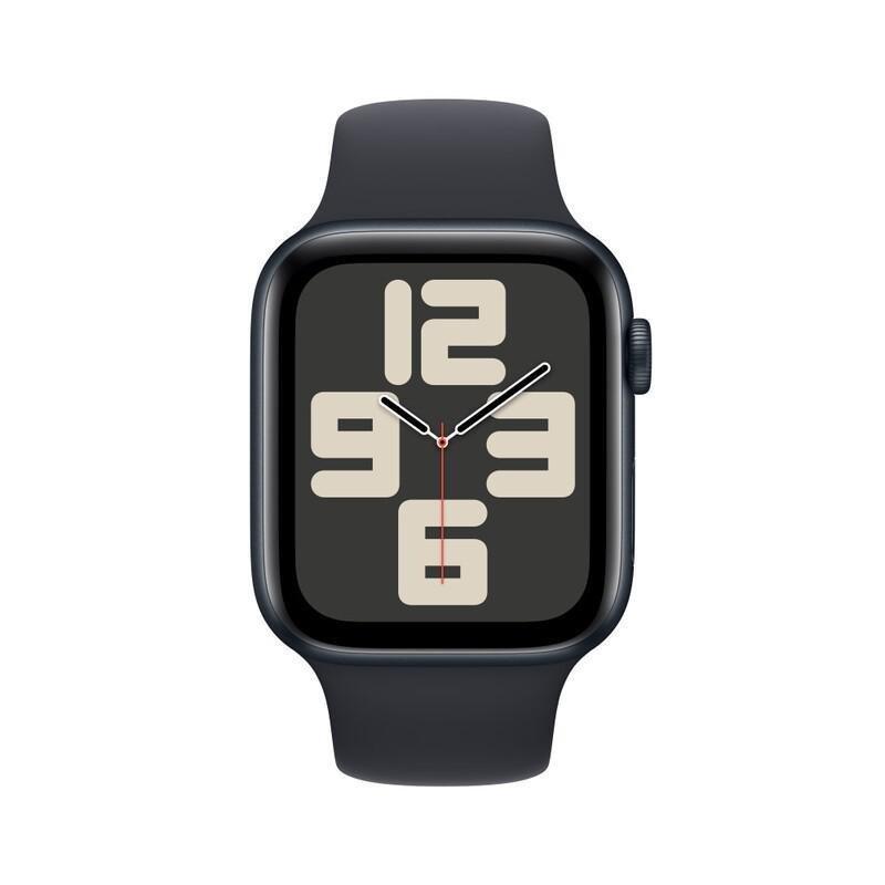 Apple Watch SE (2023) GPS 40mm Midnight Aluminium Case with Midnight Sport Band - S/M, , large image number 1