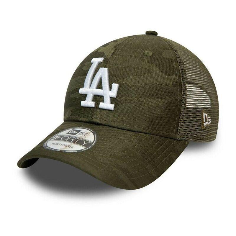 New Era Home Field Trucker Cap Los Angeles Dodgers Green, , large image number 0