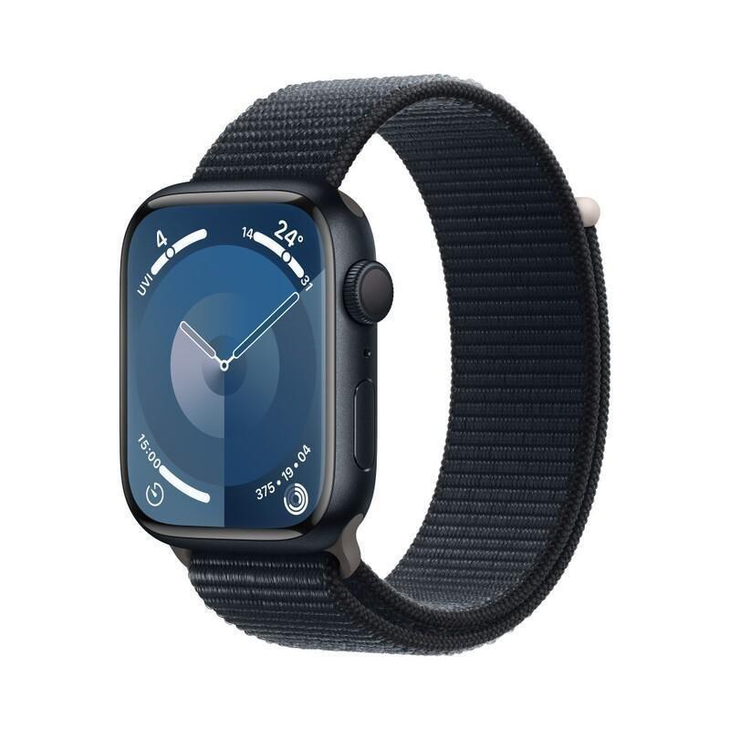 Apple Watch Series 9 GPS 45mm Midnight Aluminium Case with Midnight Sport Loop, , medium