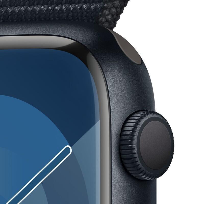 Apple Watch Series 9 GPS 45mm Midnight Aluminium Case with Midnight Sport Loop, , large image number 3
