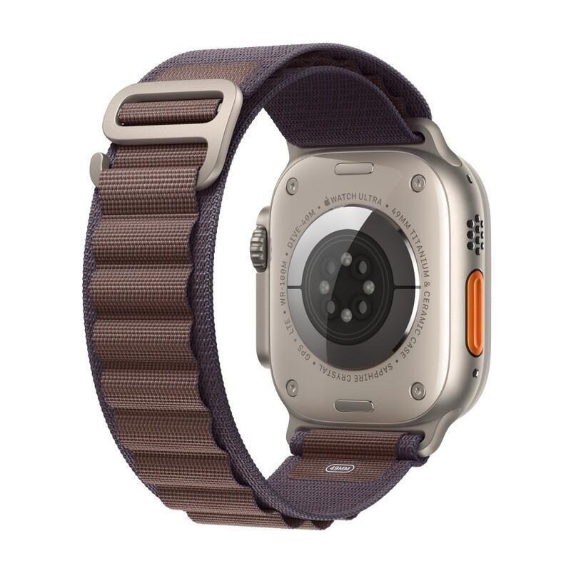 Apple Watch Ultra 2 GPS + Cellular 49mm Titanium Case with Indigo Alpine Loop - Medium, , large image number 2