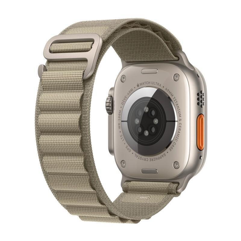 Apple Watch Ultra 2 GPS + Cellular 49mm Titanium Case with Olive Alpine Loop - Medium, , large image number 2