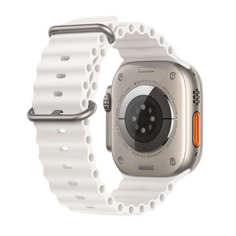 Apple Watch Ultra 2 GPS + Cellular 49mm Titanium Case with White Ocean Band, , large image number 1