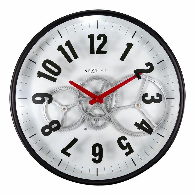 Nextime Modern Gear Wall Clock White (36 cm), , large image number 0